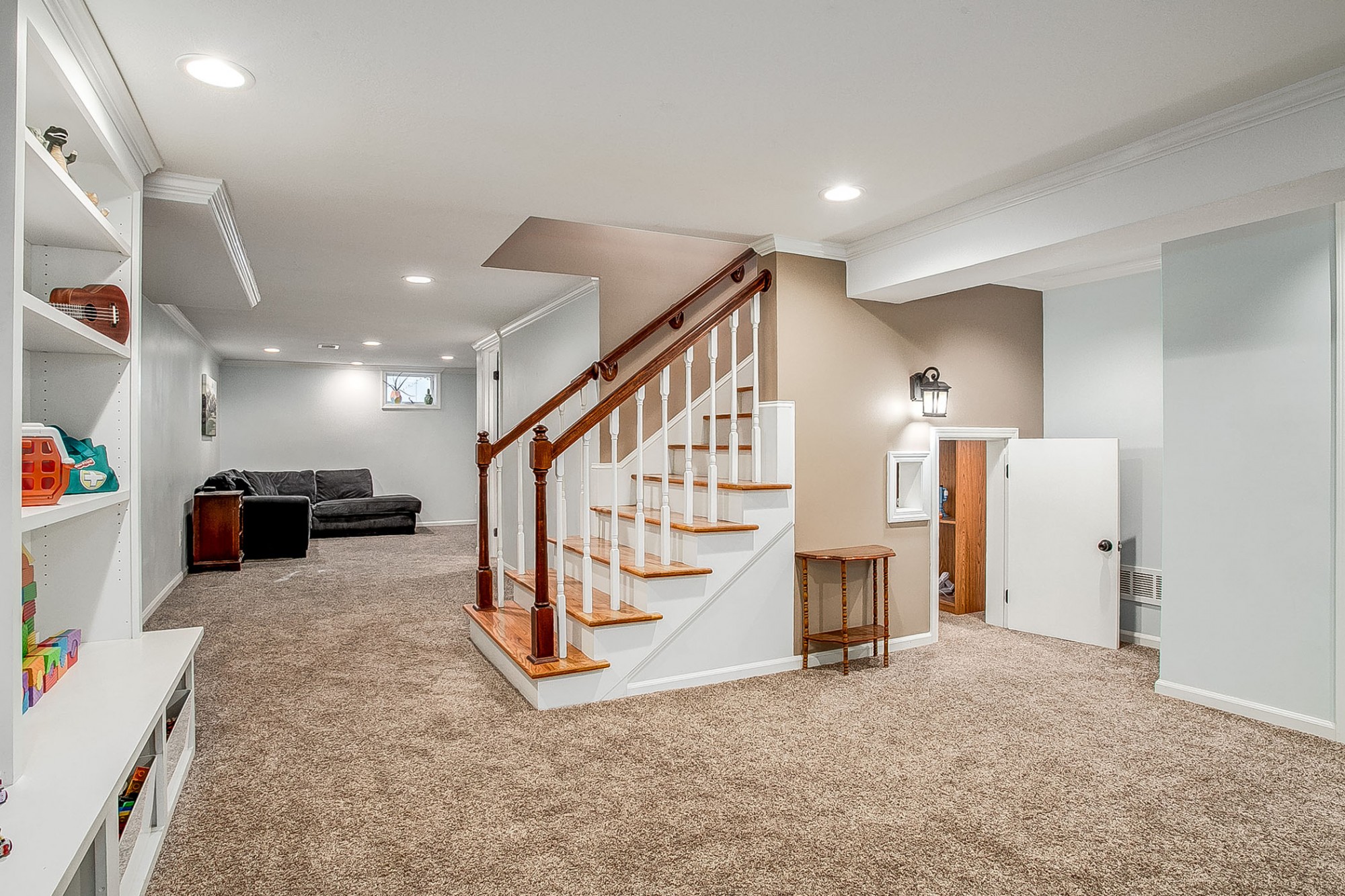 Downstairs, you will enjoy the newer finished basement, including multiple spaces for gathering with family and friends. 